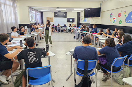 Sala de aula do Ensino Médio